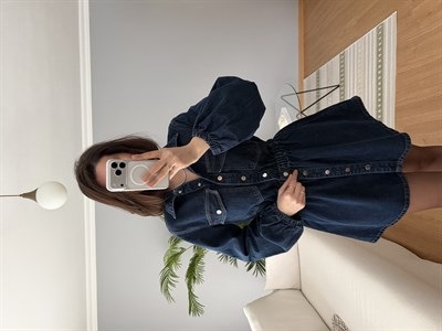 Destina Denim Elbise