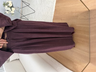 Degaje Yaka Pantolonlu Bordo Takım