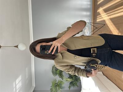 Elenor Haki Trençkot 