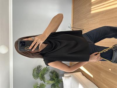 Esten Siyah Degaje Bluz