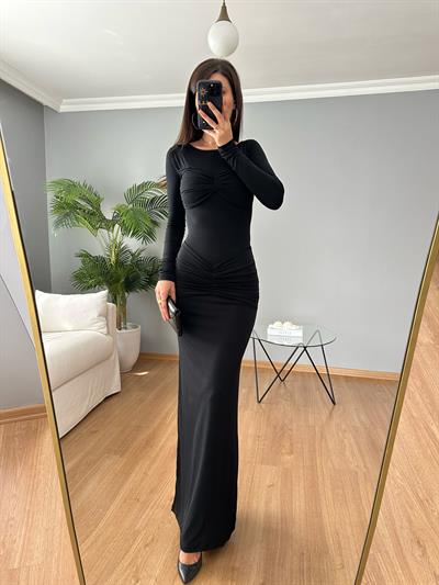 Eterna Siyah Elbise 