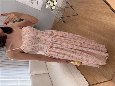 Grace Mini Çiçek Desenli Elbise 