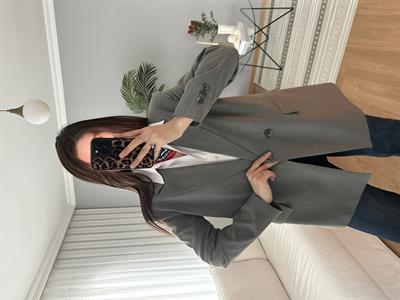 Gri Blazer Ceket 