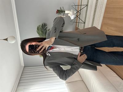 Gri Blazer Ceket 