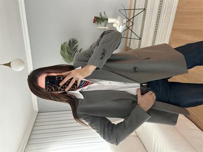 Gri Blazer Ceket 