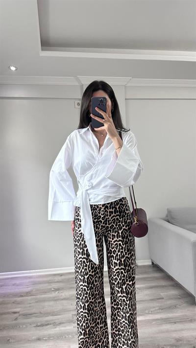 Isabella Bağlamalı Gömlek 