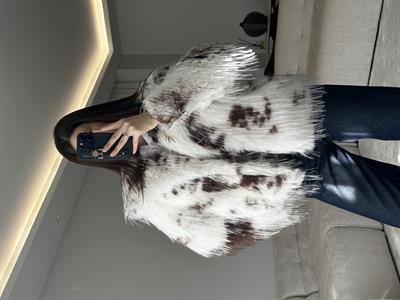 Kahve Desenli Lolita Kürk