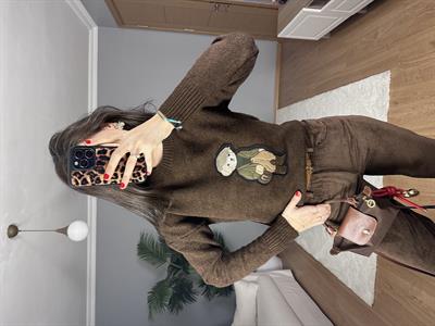 Kahve Teddy Kazak