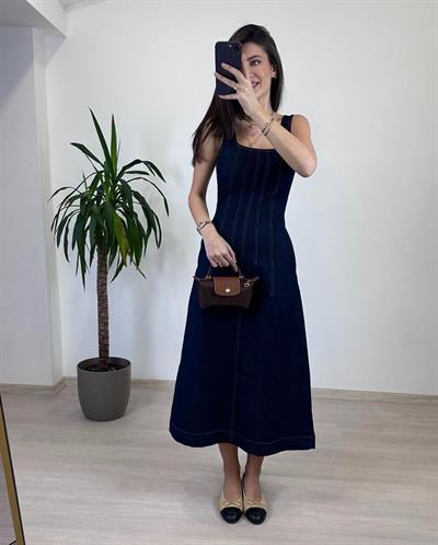 KATE DENİM ELBİSE 