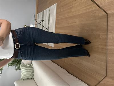 Kemerli Flare Kesim Jean