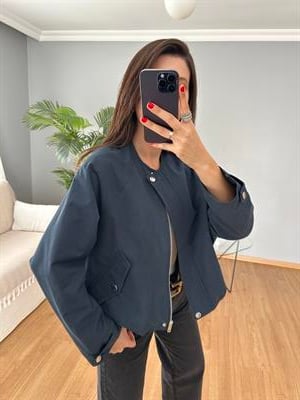 Lacivert Bomber Ceket