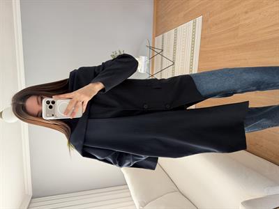 Lacivert Şal Yaka Blazer Ceket 
