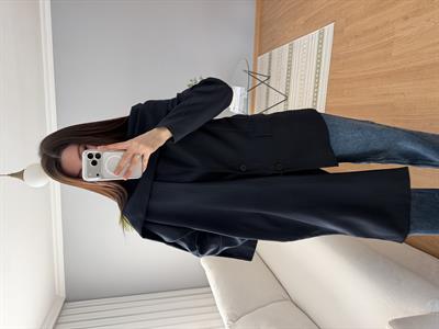 Lacivert Şal Yaka Blazer Ceket 