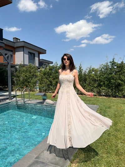 Layared Maxi Elbise 