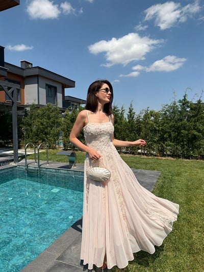 Layared Maxi Elbise 