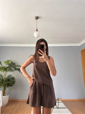 Lilas Kahve Takım