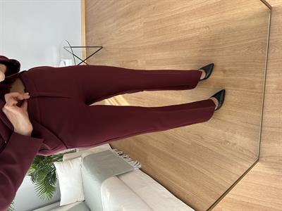 Lili Bordo Kemerli Premium Takım