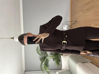 Lili Kahve Kemerli Premium Takım