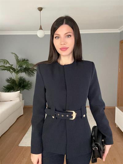 Lili Lacivert Kemerli Premium Takım