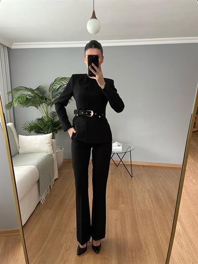 Lili Siyah Kemerli Premium Takım