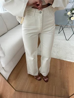 Mila Ekru Renk Pantolon