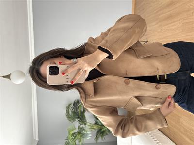 Nora Camel Süet Ceket 
