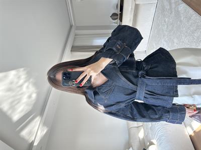 Notte Kuşaklı Denim Ceket 