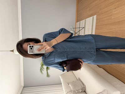 Paline Tencel Denim Rengi Takım(ÖN SİPARİŞTİR 20 MAYIS TARİHİNDE KARGOLANACAK)