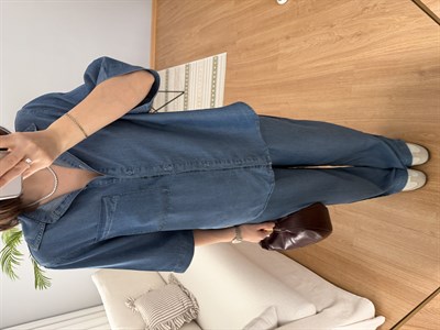 Paline Tencel Denim Rengi Takım(ÖN SİPARİŞTİR 20 MAYIS TARİHİNDE KARGOLANACAK)