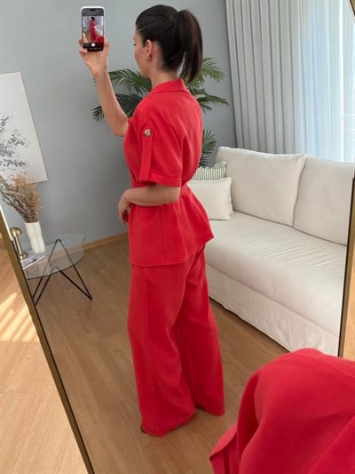 Paloma Kemerli Kırmızı Takım
