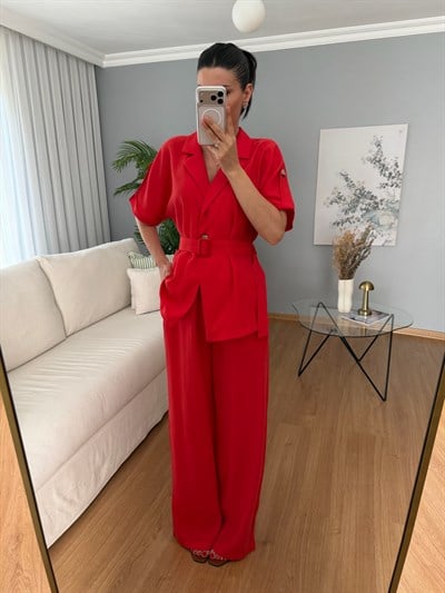 Paloma Kemerli Kırmızı Takım