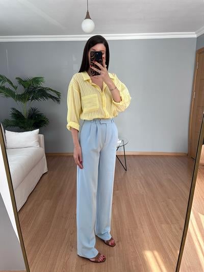 Pastel Mavi Palazzo 