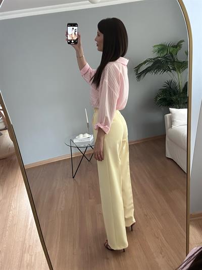 Pastel Sarı Palazzo 