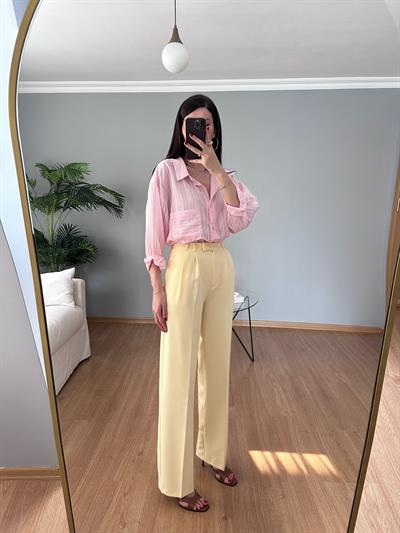 Pastel Sarı Palazzo 