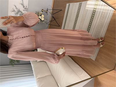 Pembe Renk Ayperi Elbise