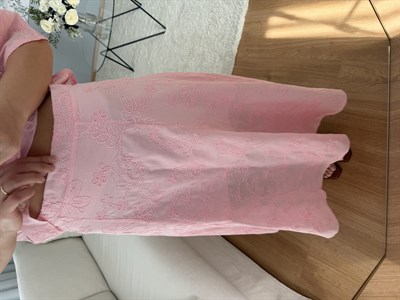 Pembe Renk Fisto Gömlek Etek Takım