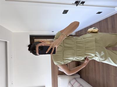 Peony Mint Keten Takım