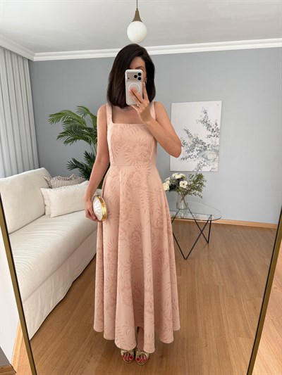 Perla Pembe Renk Elbise 