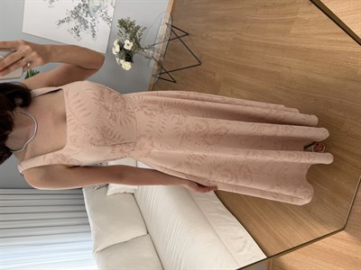 Perla Pembe Renk Elbise 
