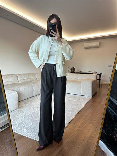 Premium Kemerli Kahve Palazzo