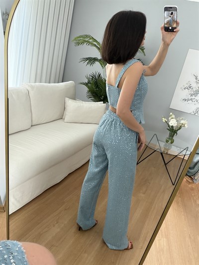 Pul İşlemeli Pantolon