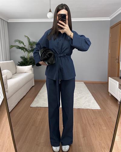Sahara Denim Görünümlü Takım