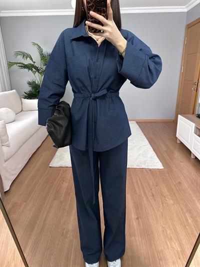 Sahara Denim Görünümlü Takım