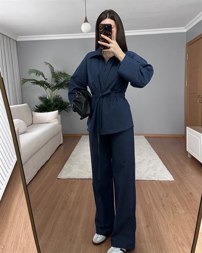 Sahara Denim Görünümlü Takım