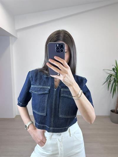SALIA DENİM CROP 
