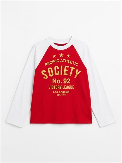 Society Baskılı Sweatshirt 