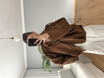 Taba Bomber Süet Ceket  