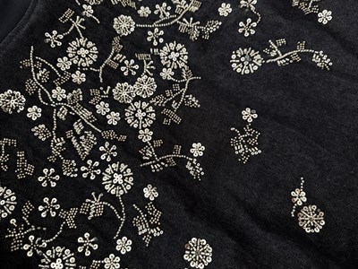 Taş İşlemeli Denim Ceket
