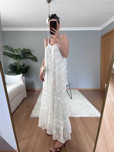 Tulle Beyaz Elbise 