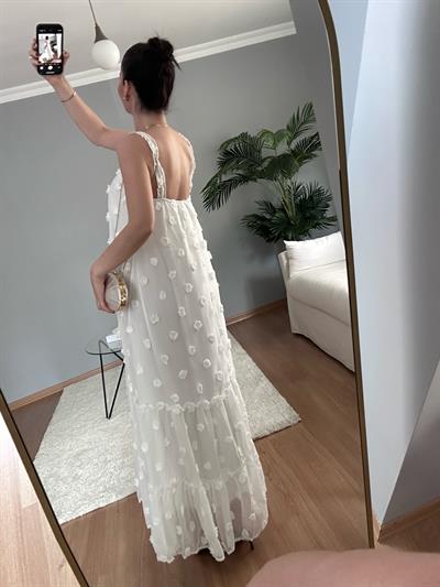 Tulle Beyaz Elbise 
